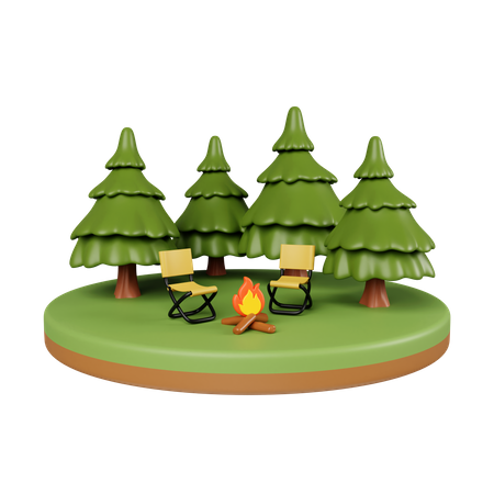 Campsite 3D Icon