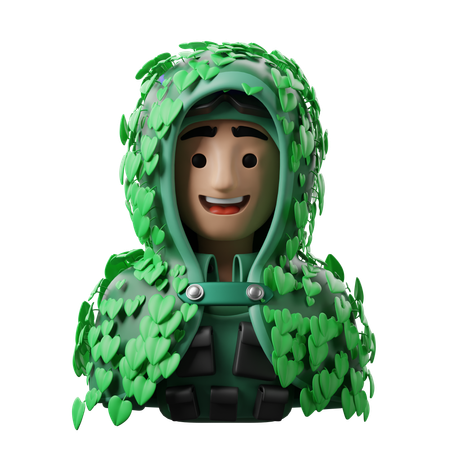 Camuflaje  3D Icon