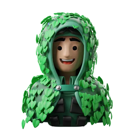 Camuflaje  3D Icon