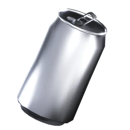 Can With Silver Color Illustration In 3 D Design 3D Icon