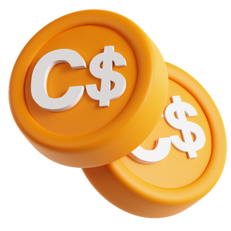 Canada Dollar  3D Icon