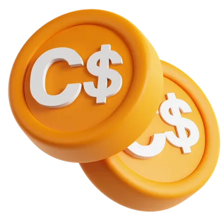 Canada Dollar  3D Icon