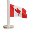 canada national flag 3d illustration