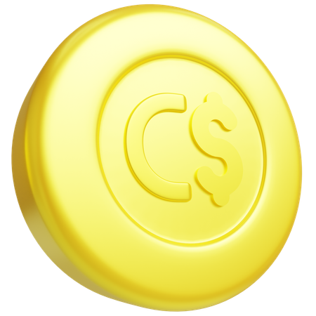 Canadian Coin  3D Icon