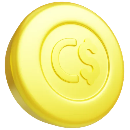 Canadian Coin  3D Icon