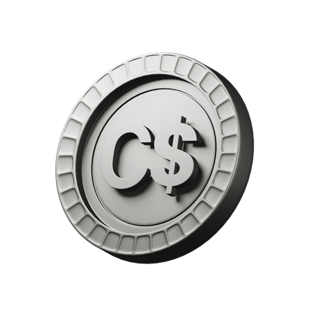 Canadian dollar  3D Icon