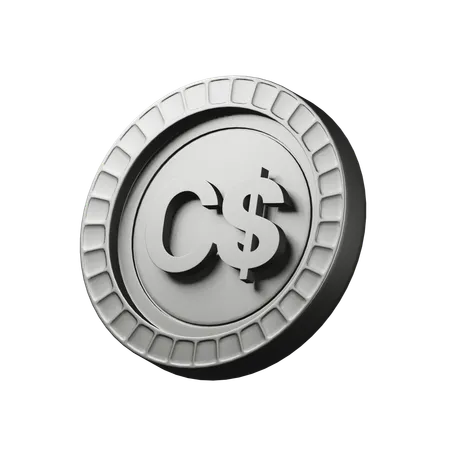 Canadian dollar  3D Icon