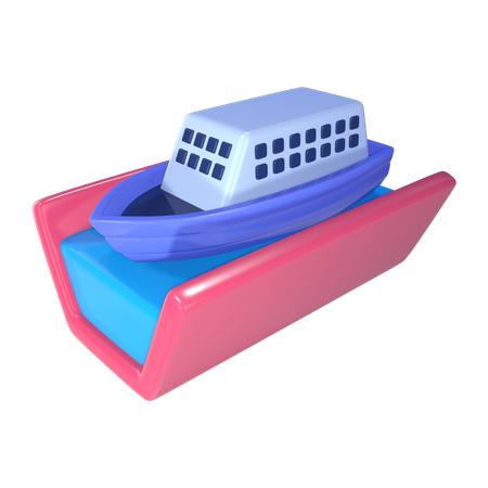 Canal  3D Icon