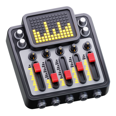 Canal audio  3D Icon