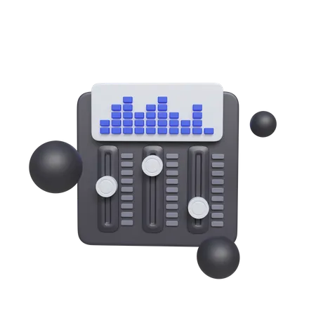 Canal audio  3D Icon