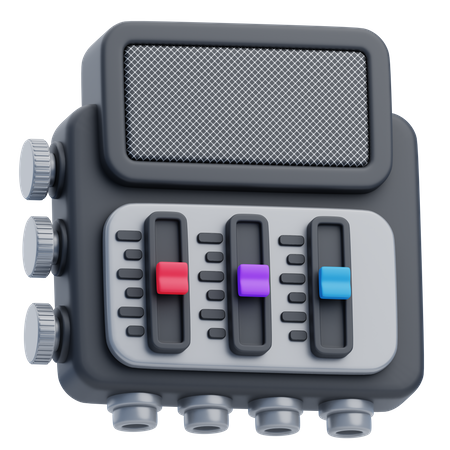 Canal audio  3D Icon