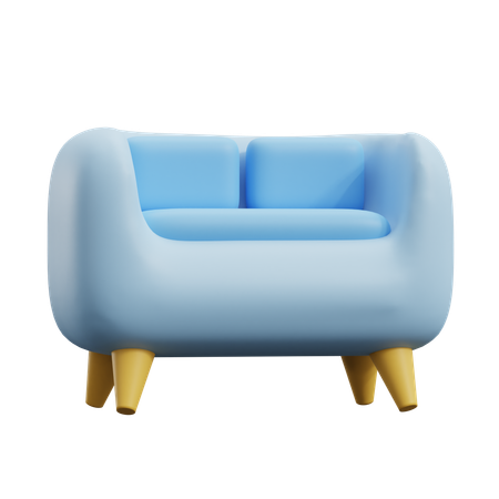 Canapé  3D Icon