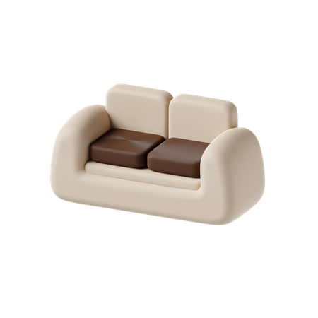 Canapé  3D Icon