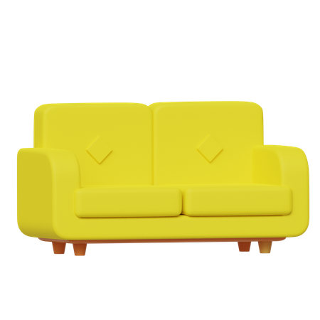 Canapé  3D Icon