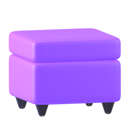 Canapé carré  3D Icon