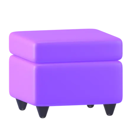 Canapé carré  3D Icon