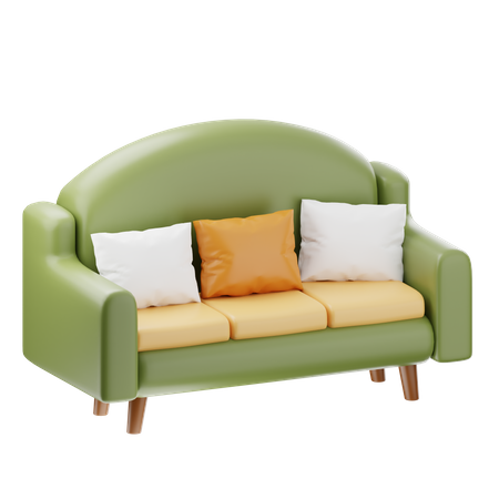 Long canapé  3D Icon