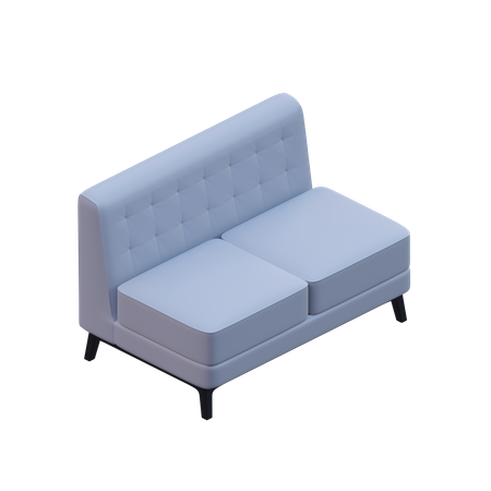 Canapé sans bras  3D Icon