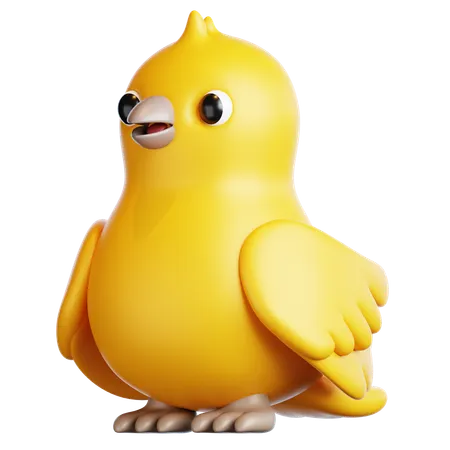 Canary Bird  3D Icon