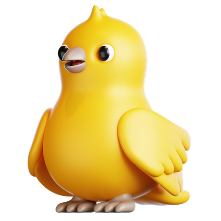 Canary Bird  3D Icon