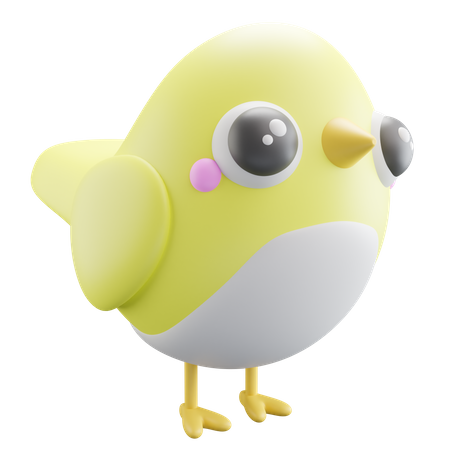 Canary Bird  3D Icon
