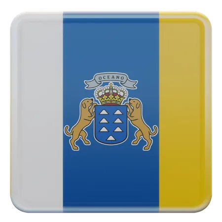 Canary Islands Flag  3D Flag