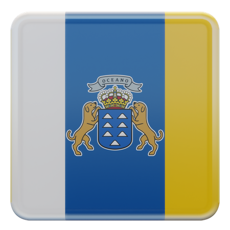 Canary Islands Flag  3D Flag