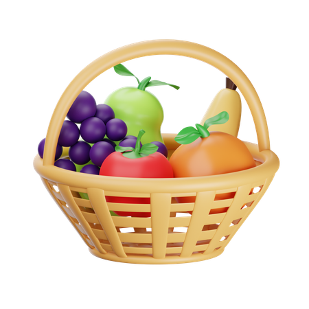 Canasta de cosecha  3D Icon