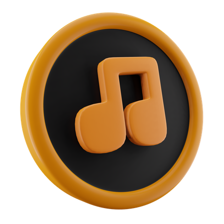 Música  3D Icon