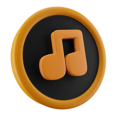 Música  3D Icon