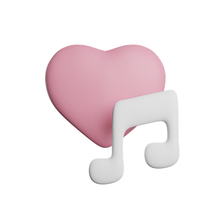 Musica romantica  3D Icon