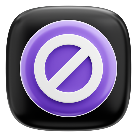 Cancel  3D Icon