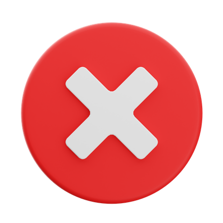 Cancel  3D Icon