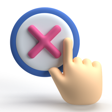 Cancel  3D Icon