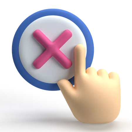 Cancel  3D Icon