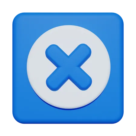 Cancel  3D Icon