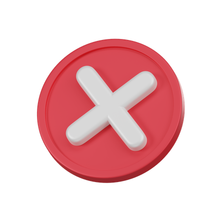 Cancel  3D Icon