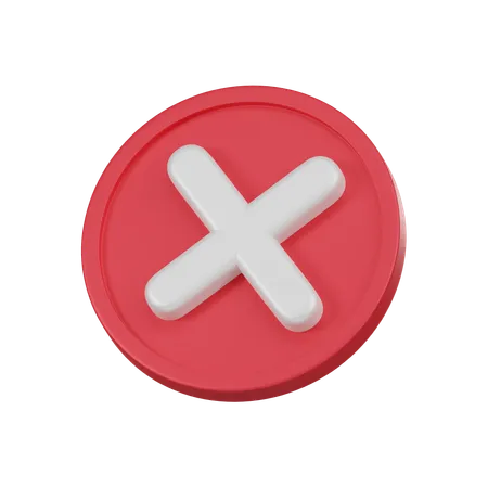 Cancel  3D Icon