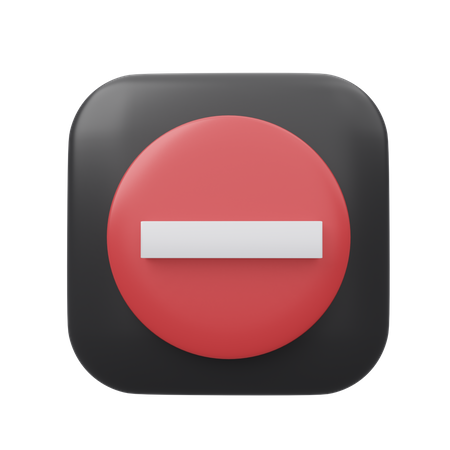 Cancel  3D Icon