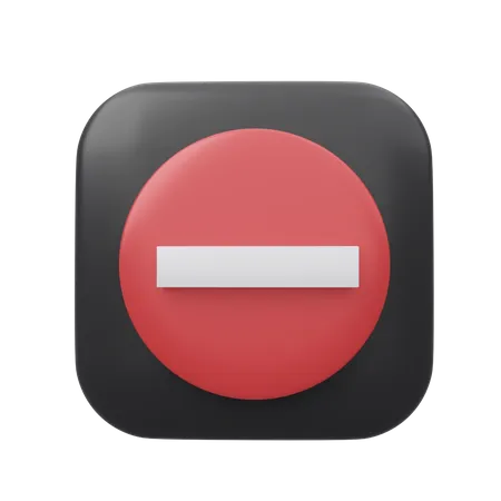 Cancel  3D Icon