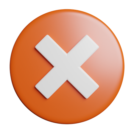 Cancel  3D Icon