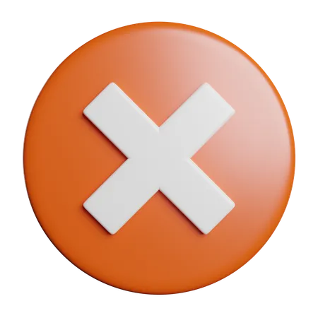 Cancel  3D Icon