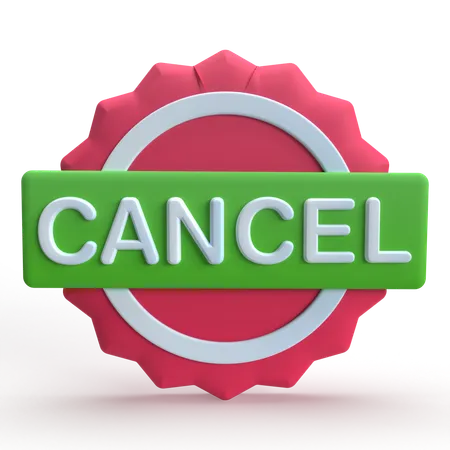 Cancel  3D Icon