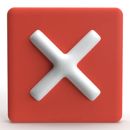 Cancel  3D Icon