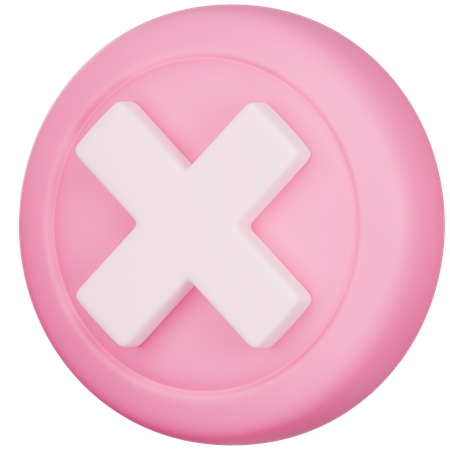 Cancel  3D Icon