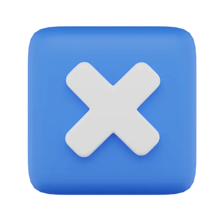 Cancel  3D Icon