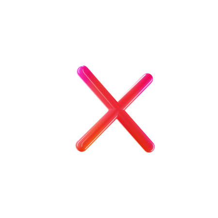 Cancel  3D Icon