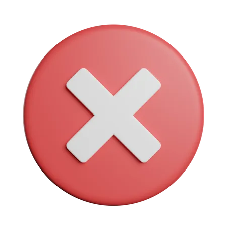 Cancel  3D Icon