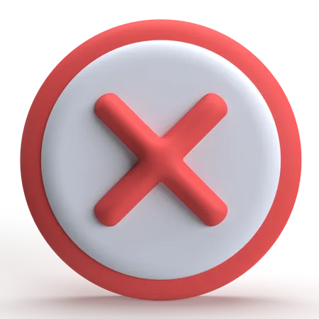 Cancel  3D Icon