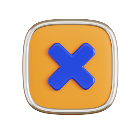 Cancel  3D Icon